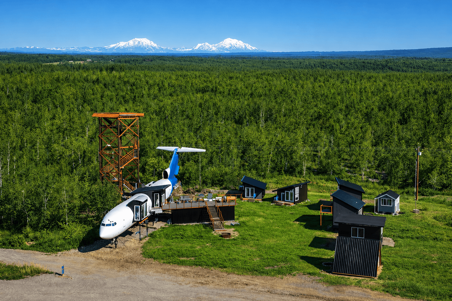 (57AK) Fly8ma Pilot Lodge Airport – Novelty 727 Jet: Luxury Aft Suite