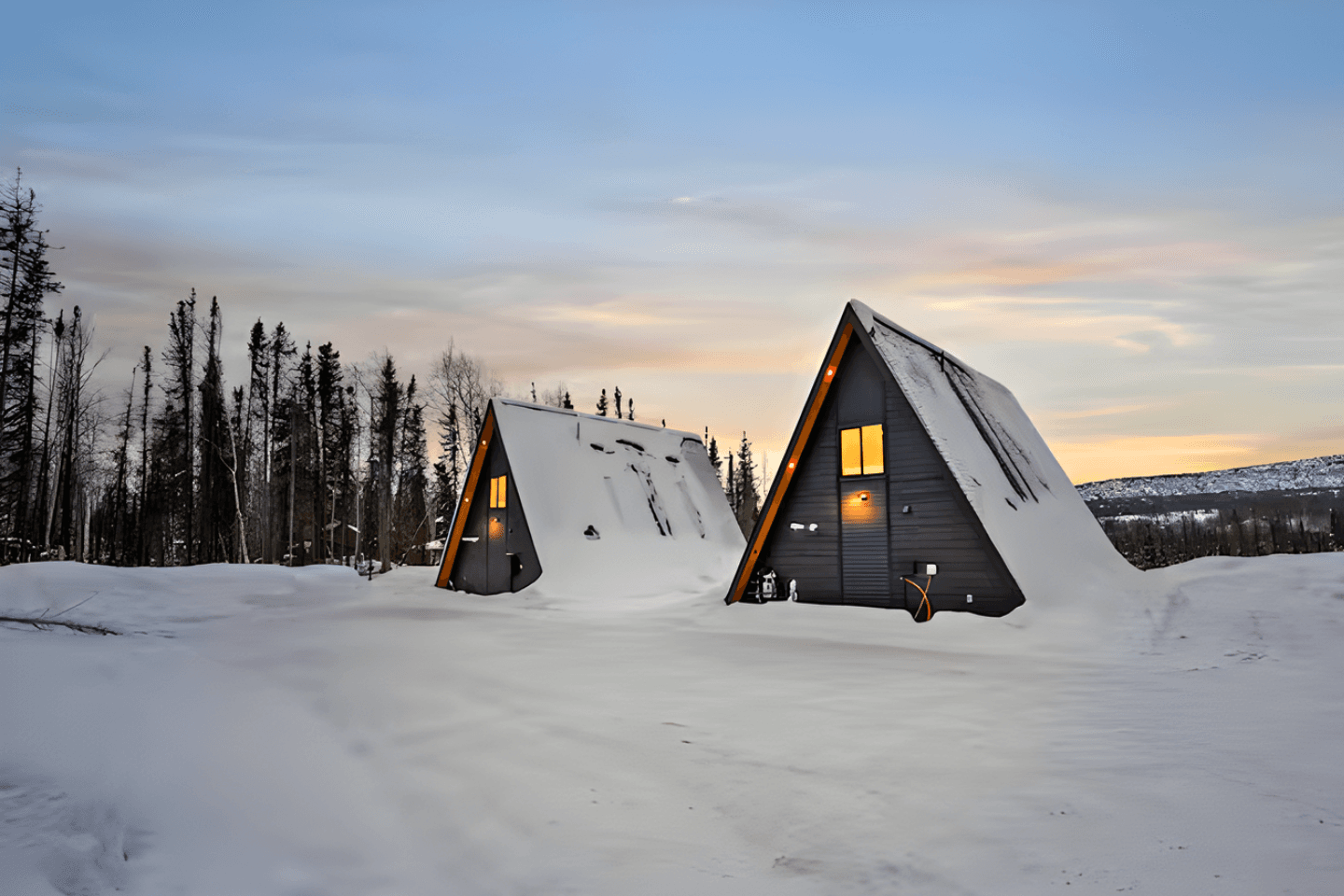 (PAWS) Wasilla Airport – A-Frame Cabin 2: Hot tub & view!